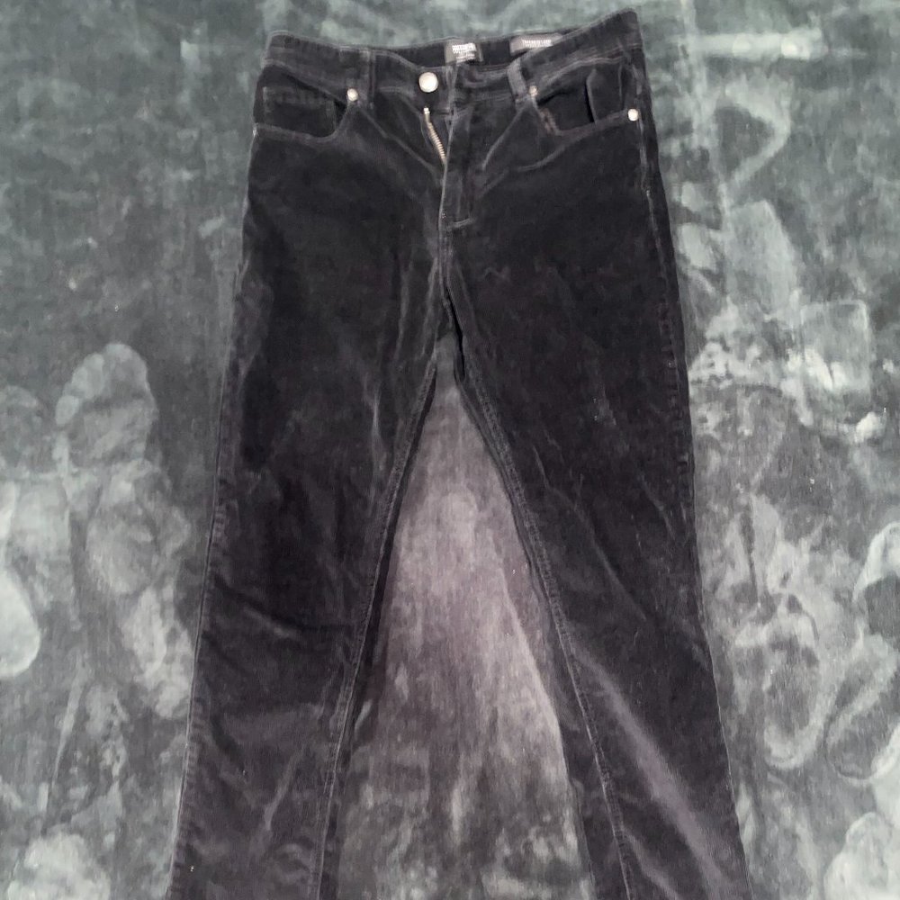 Cotton On Corduroy Black Slim Fit Pant